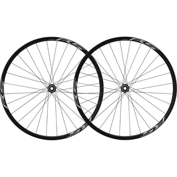 Комплект колес SHIMANO RS170, переднее, заднее 10-11 скоростей, клинчерное под дискоый тормоз C.LOCK, под полые оси, черный EWHRS170P12DB